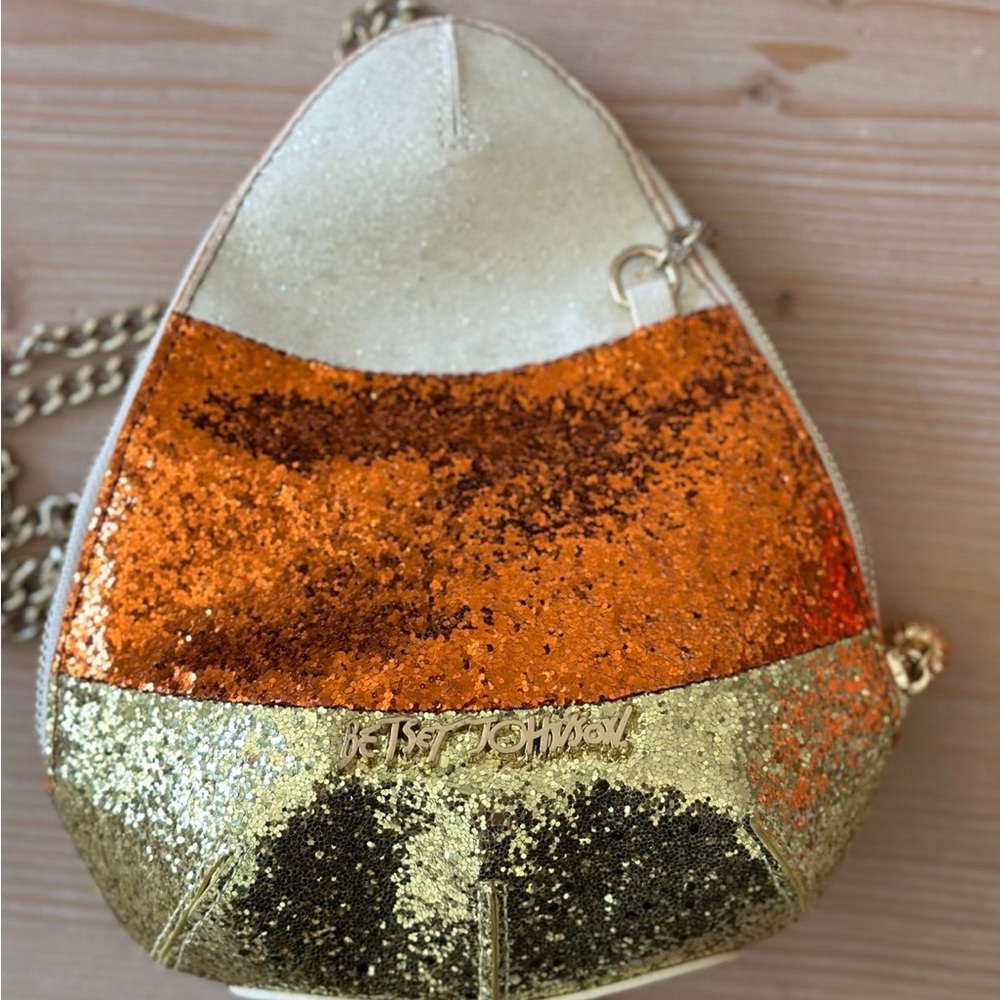 Betsey Johnson Halloween Candy Corn Crossbody